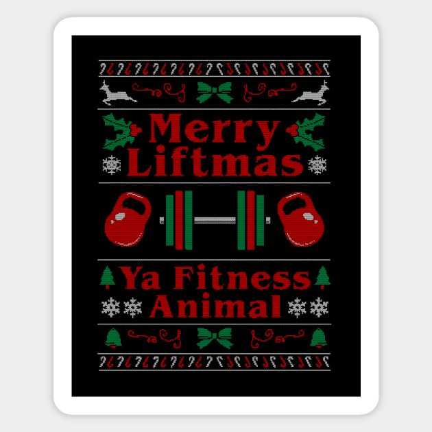 Liftmas / Ugly Sweater Sticker by Woah_Jonny